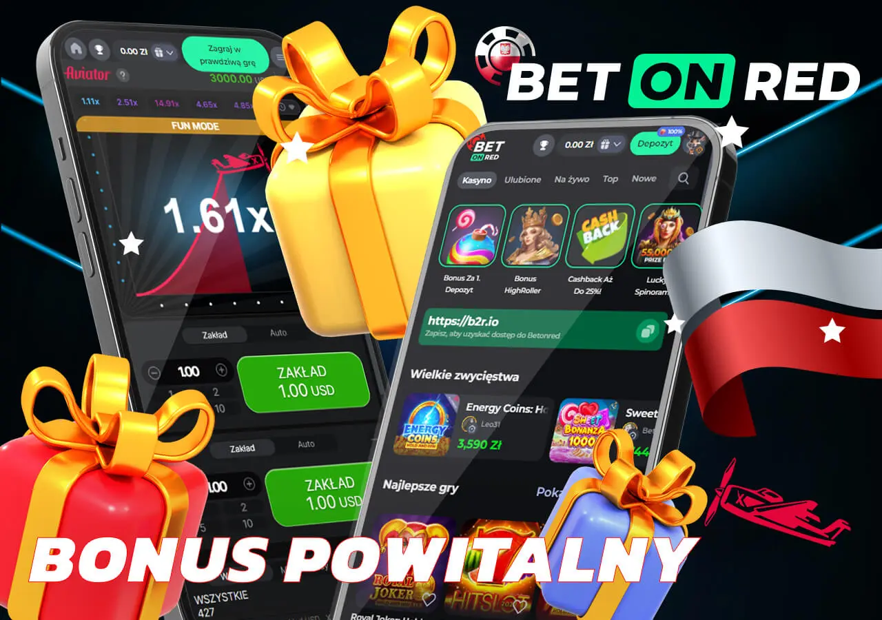 Odbierz swój bonus powitalny w kasynie BetOnRed